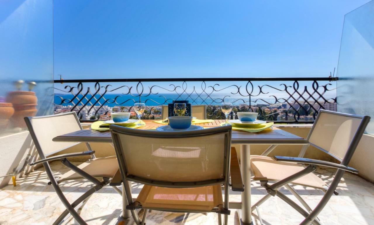 Apartament Confortable 3 Pieces Avec Superbe Vue Mer Nicea Zewnętrze zdjęcie
