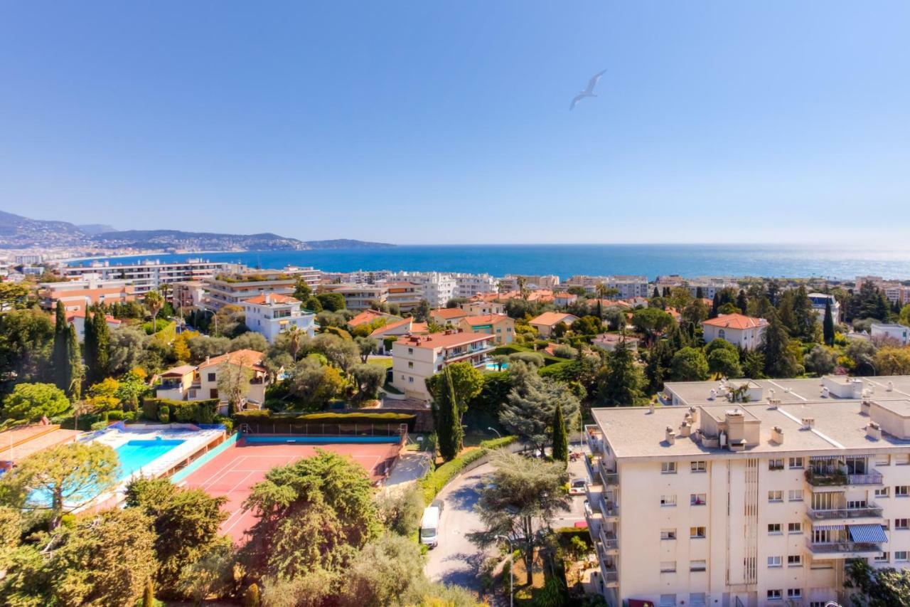 Apartament Confortable 3 Pieces Avec Superbe Vue Mer Nicea Zewnętrze zdjęcie