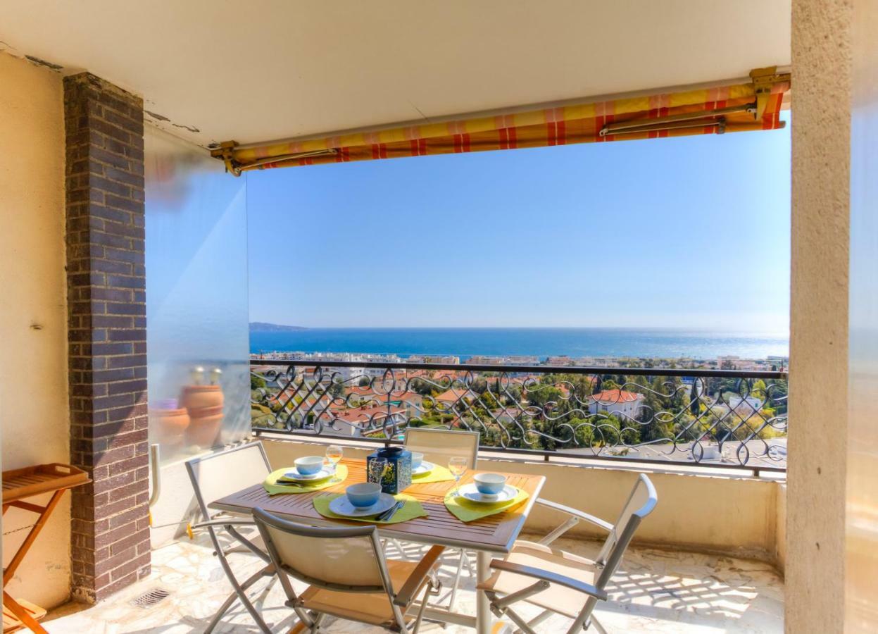 Apartament Confortable 3 Pieces Avec Superbe Vue Mer Nicea Zewnętrze zdjęcie