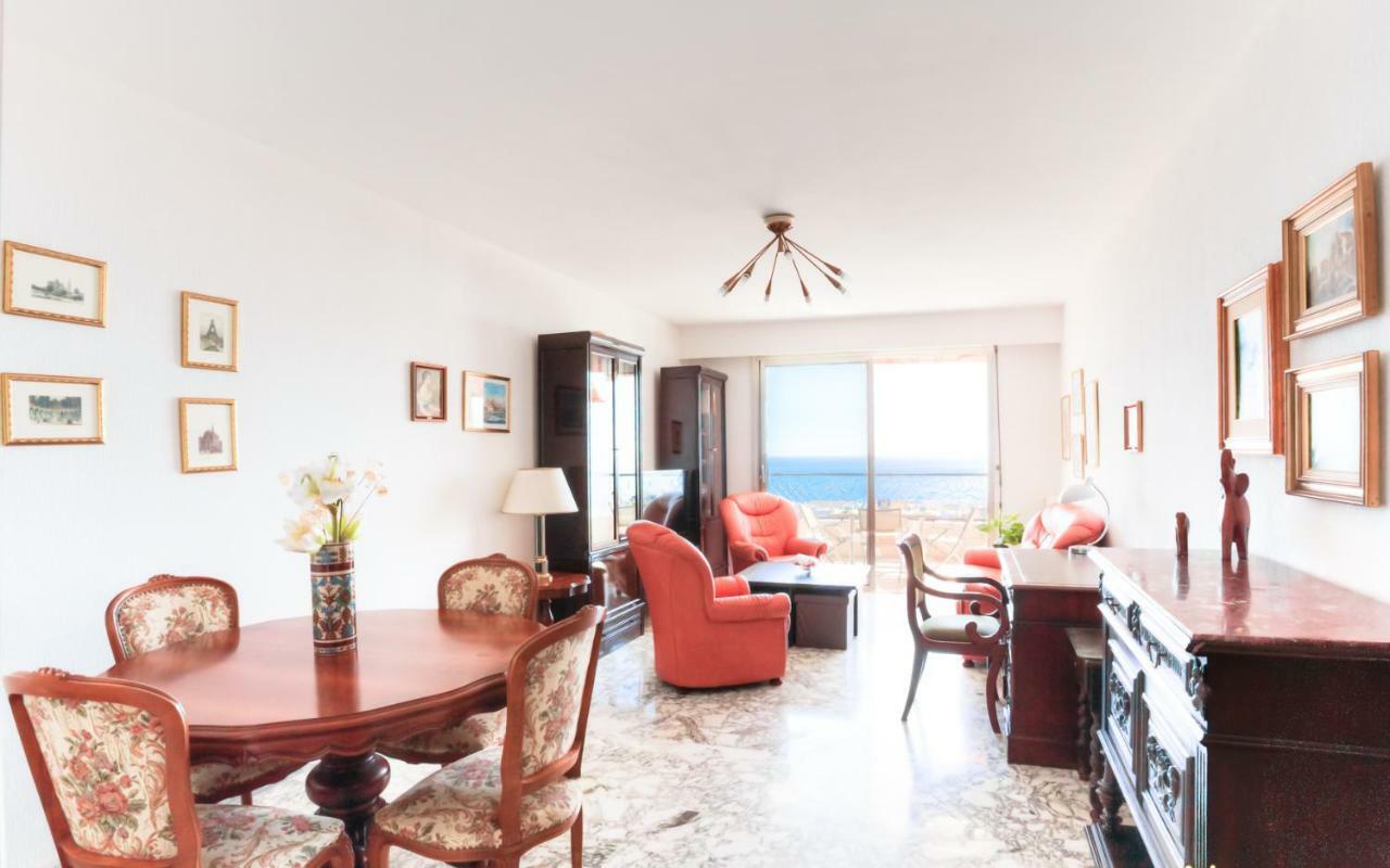 Apartament Confortable 3 Pieces Avec Superbe Vue Mer Nicea Zewnętrze zdjęcie