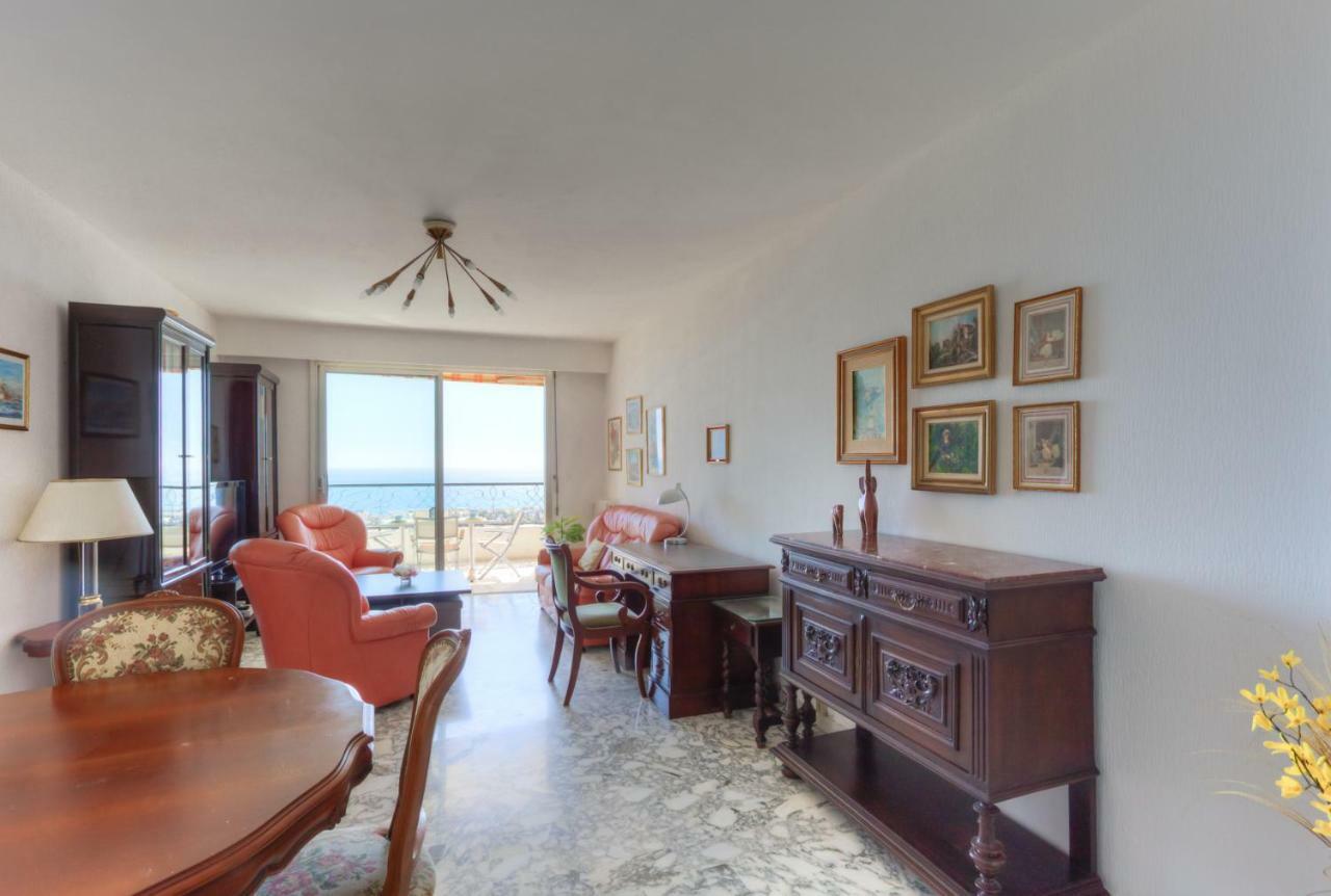 Apartament Confortable 3 Pieces Avec Superbe Vue Mer Nicea Zewnętrze zdjęcie